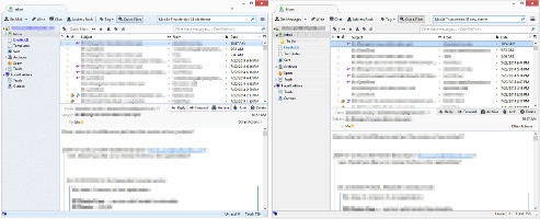 Showing the interface in Mozilla Thunderbird 31